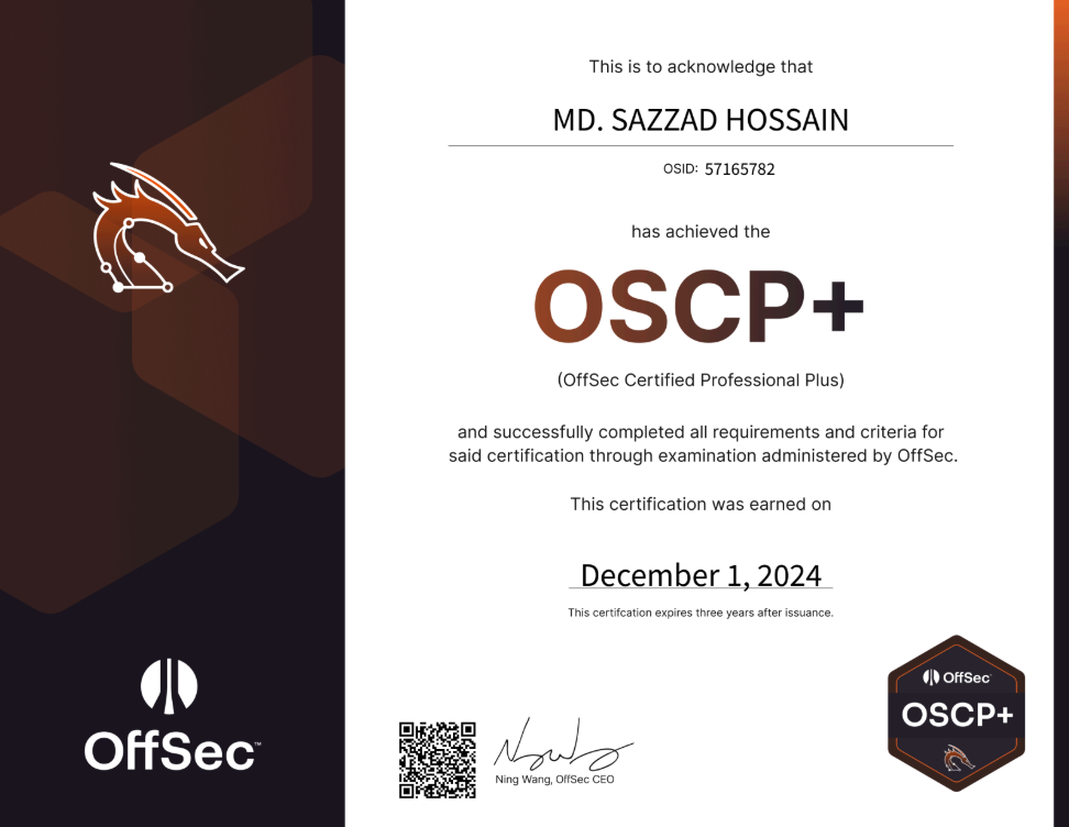 OSCP+ Certificate